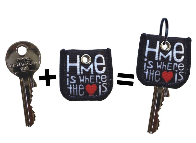 Schlüsselmarkierer Schlüzi Home Is Where The Heart Schlüsselmarkierer Schlüzi Home Is Where The Heart von KunisWelt