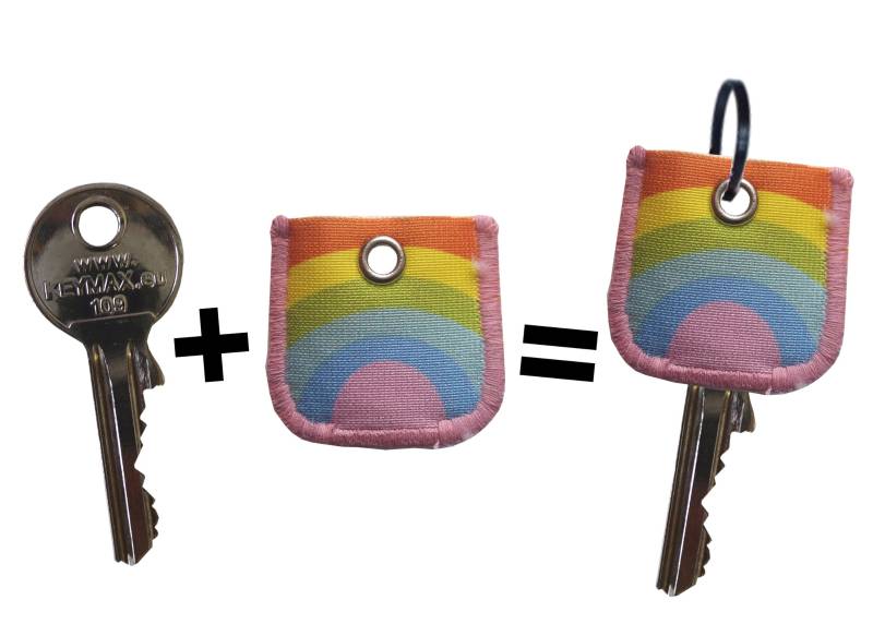 Schlüsselmarkierer Schlüzi Regenbogen von KunisWelt