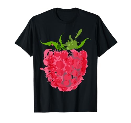Himbeere Himbeer Tshirt Obst Malerei Geschenk Damen Herren T-Shirt von Kunst Obstfrucht Shirt Obst Aquarell