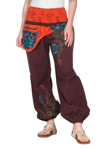Kunst und Magie Damen Ibiza Strandhose Wellnesshose, Größe:3XL, Farbe:Braun Kunst und Magie Damen Ibiza Strandhose Wellnesshose, Größe:3XL, Farbe:Braun von Kunst und Magie