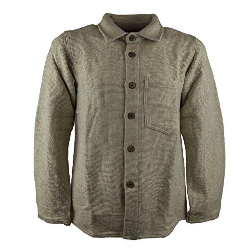 Kunst und Magie Herren Hemd unifarben Fischerhemd Freizeithemd, Größe:M, Farbe:Naturfarben Kunst und Magie Herren Hemd unifarben Fischerhemd Freizeithemd, Größe:M, Farbe:Naturfarben von Kunst und Magie