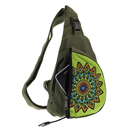 Kunst und Magie Hippie Goa Bodybag Schultertasche, Größe:S, Farbe:Grün Kunst und Magie Hippie Goa Bodybag Schultertasche, Größe:S, Farbe:Grün von Kunst und Magie