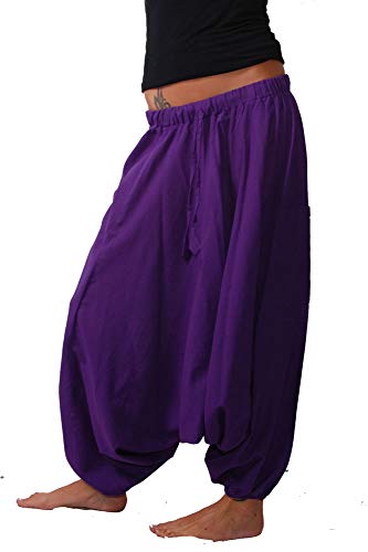 Kunst und Magie Orientalische Haremshose one Size in vielen Farben, Farbe:Lila von Kunst und Magie