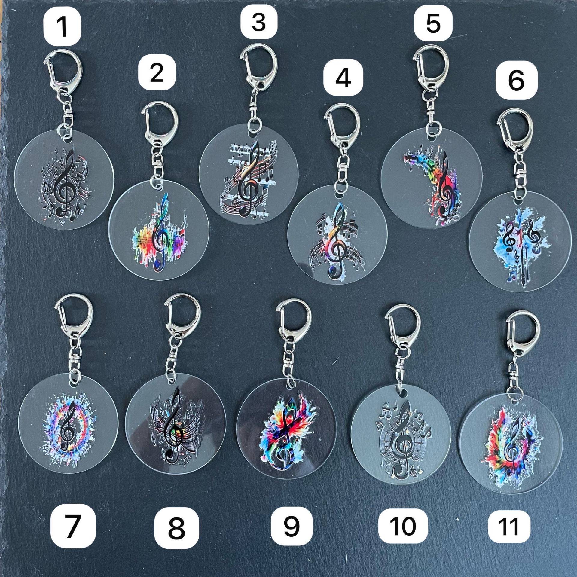 Schlüsselanhänger Musik, Notenschlüssel , Diverse Designs, Geschenkidee, Weihnachten, Geburtstag, Ostern, Freunde, Saa5-Mn1 Bis Saa5-Mn11 Schlüsselanhänger Musik, Notenschlüssel , Diverse Designs, Geschenkidee, Weihnachten, Geburtstag, Ostern, Freunde, Saa5-Mn1 Bis Saa5-Mn11 von Kunstbluhme