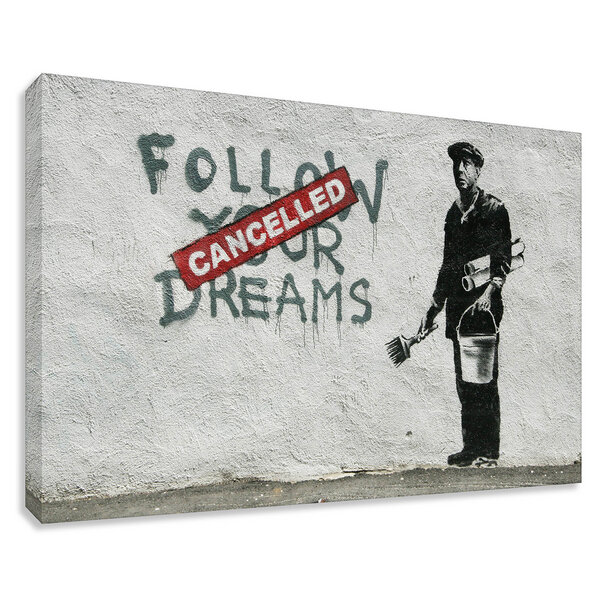 Kunstbruder Banksy Bild Dream Cancelled Wandbilder Wohnzimmer von Kunstbruder