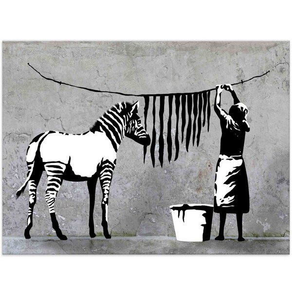 Banksy Bild Kunstbruder Zebra Washing Wandbilder Wohnzimmer Banksy Bild Kunstbruder Zebra Washing Wandbilder Wohnzimmer von Kunstbruder
