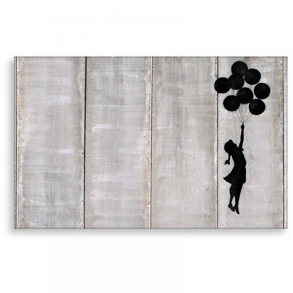 Kunstbruder Wandbild Banksy Balloon Girl Bilder Wohnzimmer von Kunstbruder