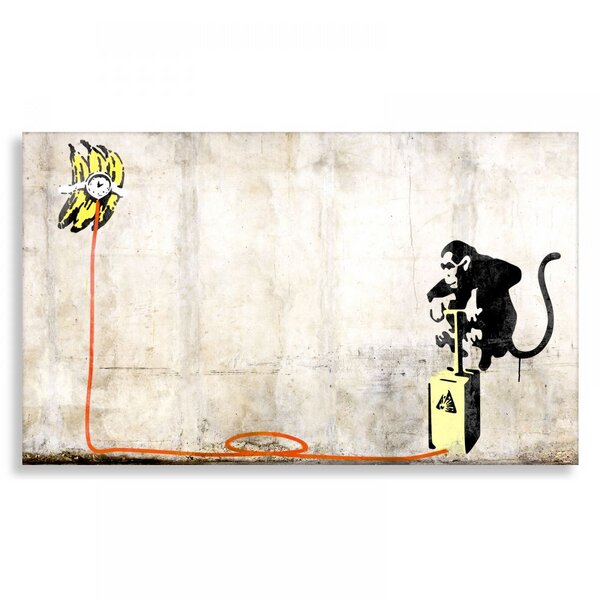 Kunstbruder Wandbild Banksy Banana Bomb Bilder Wohnzimmer von Kunstbruder