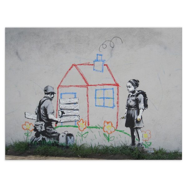 Kunstbruder Wandbild Banksy Cancel Home Bilder Wohnzimmer von Kunstbruder