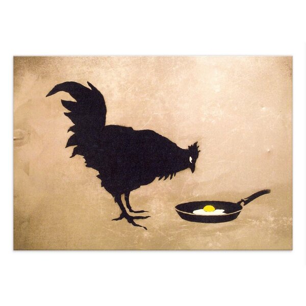 Kunstbruder Wandbild Banksy Chicken and Egg Bilder Wohnzimmer von Kunstbruder