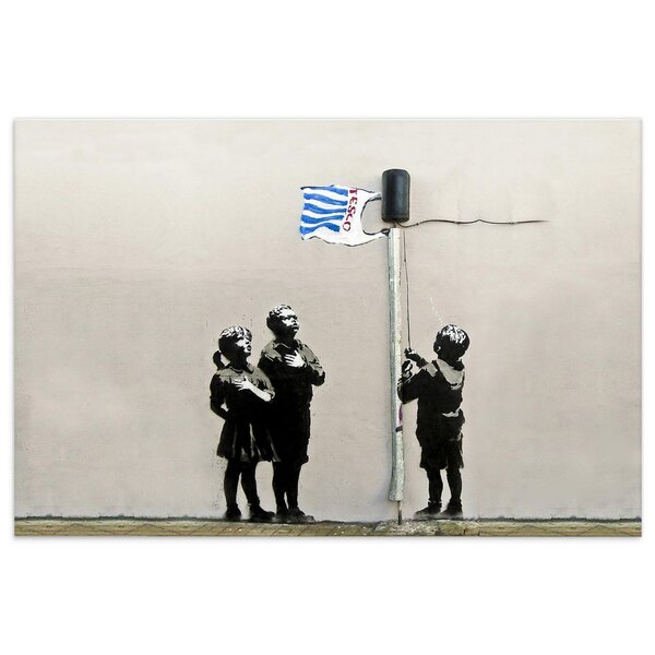 Kunstbruder Wandbild Banksy Tesco Generation Bilder Wohnzimmer von Kunstbruder