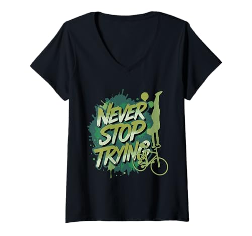 Damen Kunstrad - Kunstradfahren – Artistic Cycling T-Shirt mit V-Ausschnitt von Kunstrad Fans