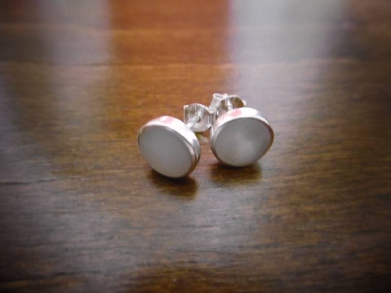 Elegante Ohrhänger Aus 925Er Silber Mit Grauem Stein von KunstundSchund