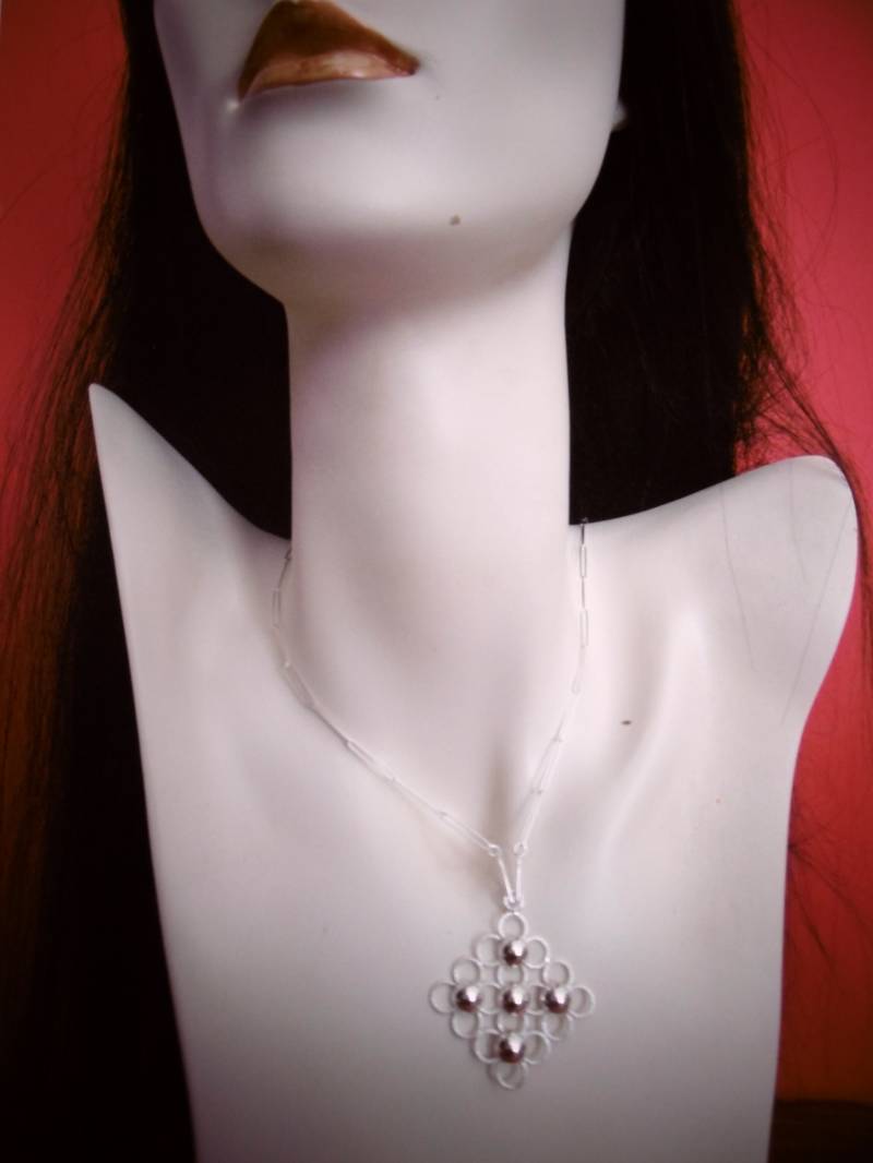 Traumhafte Kette, 835Er Silber Mit Außergewöhnlichem Anhänger von KunstundSchund