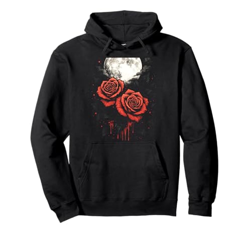 Rosen Gothic Japanisch E-boy Rose Punk Ästhetisch Pullover Hoodie von Kunstwerk Rosen Japanische Kultur Grunge
