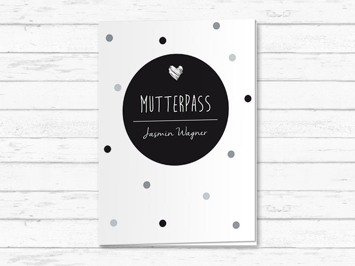 Mutterpass-Hülle Personalisiert | Dots 3-Teilig Mit Name Inkl. Pvc-Umschlag Geschenk Schutz Schwangerschaft Punkte Mutterpass-Hülle Personalisiert | Dots 3-Teilig Mit Name Inkl. Pvc-Umschlag Geschenk Schutz Schwangerschaft Punkte von KunstwerkDesign