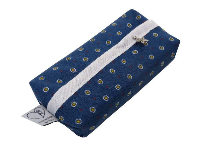 Tatüta Taschentüchertasche Margeriten in Blau von KunstwerkstattWolle