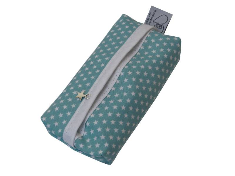 Tatüta Taschentüchertasche in Mint Mit Sternchen Tatüta Taschentüchertasche in Mint Mit Sternchen von KunstwerkstattWolle