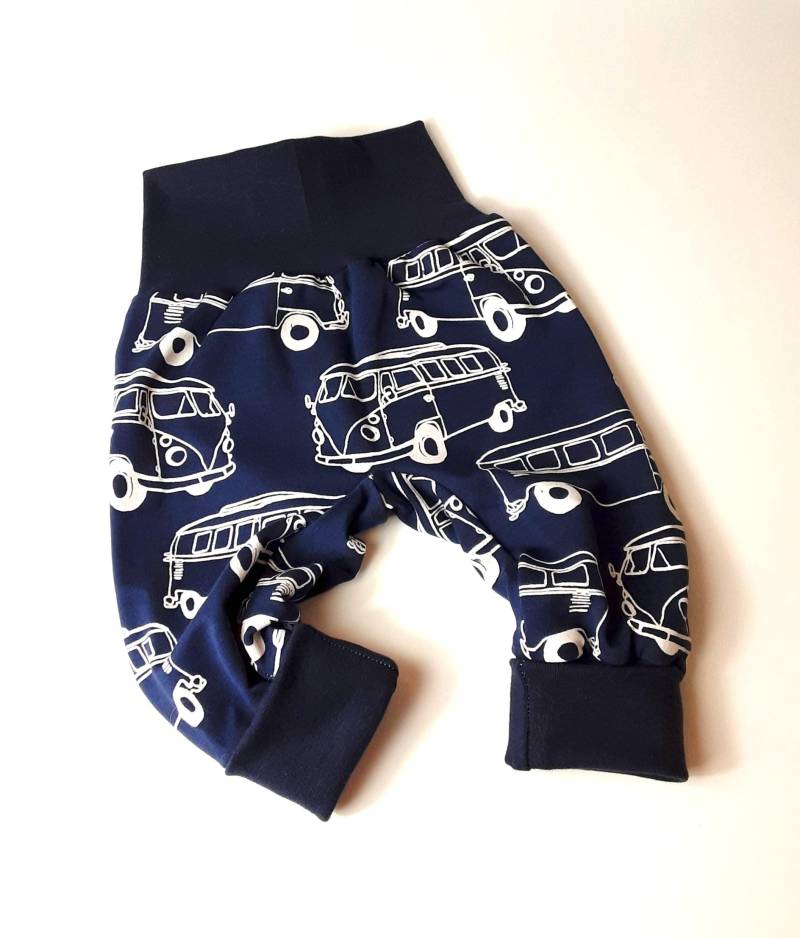 Baby Pumphose Bulli Bus Camper Mitwachshose Babyhose Geschenk Mädchen Junge Babyset Camping Geschenkset von KunterbunteUnikate
