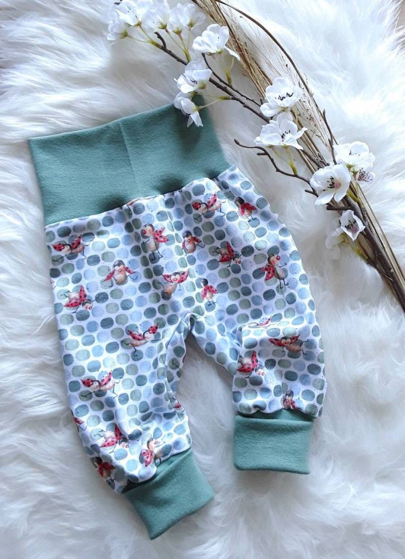 Baby Pumphose Marienkäfer Frühling Käferchen Mitwachshose Babyhose Mädchen, Geschenk Geburt Newborn, Mädchen Junge von KunterbunteUnikate