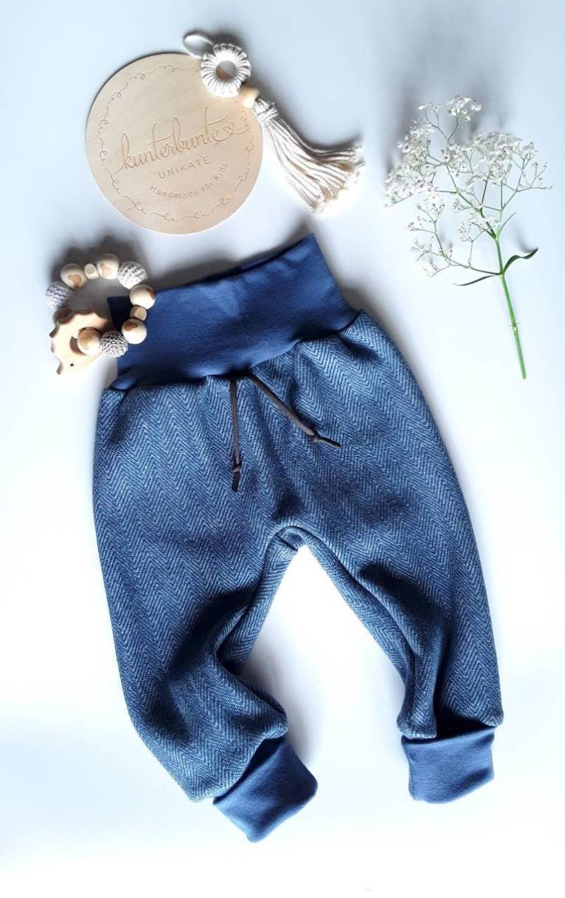 Baby Pumphose Mitwachshose Kinder Tobehose, Sweathose, Mädchen, Junge, Hose Warm Gefüttert, Versch. Farben, Hose Sweat von KunterbunteUnikate