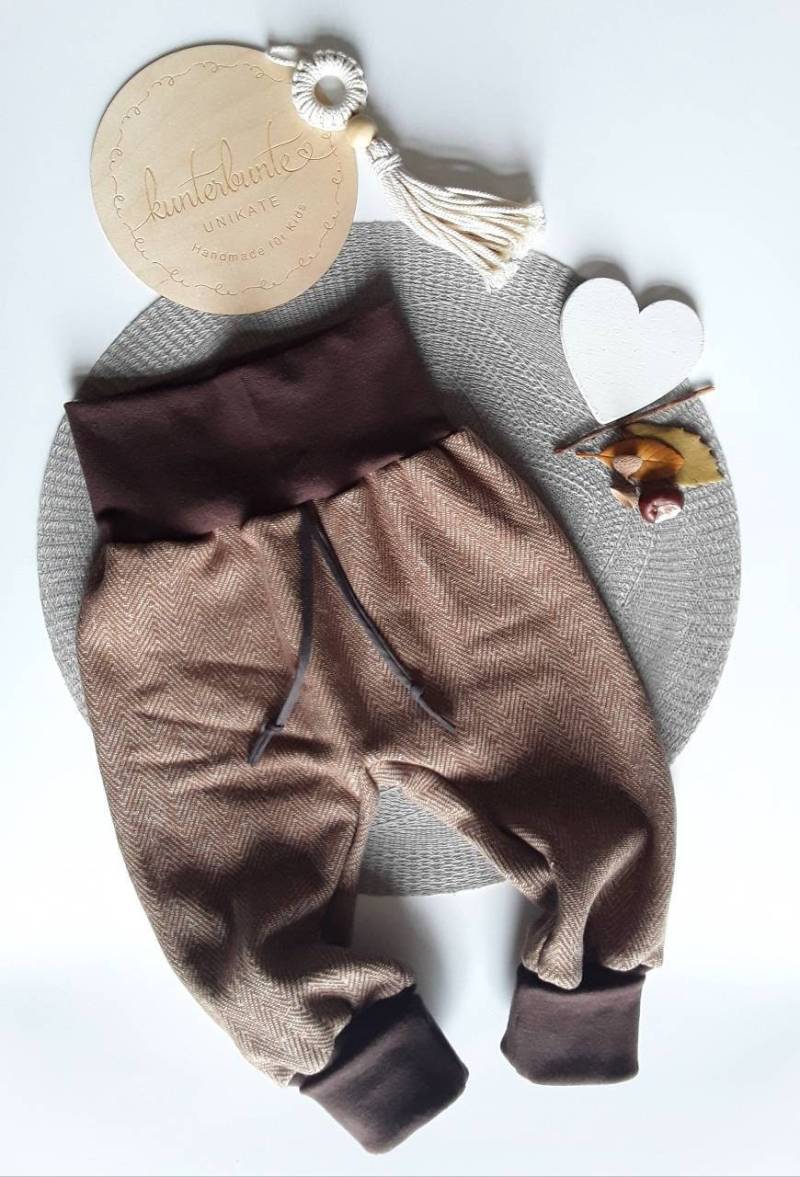 Baby Pumphose Mitwachshose Kinder Tobehose, Sweathose, Mädchen, Junge, Hose Warm Gefüttert, Versch. Farben, Hose Sweat von KunterbunteUnikate