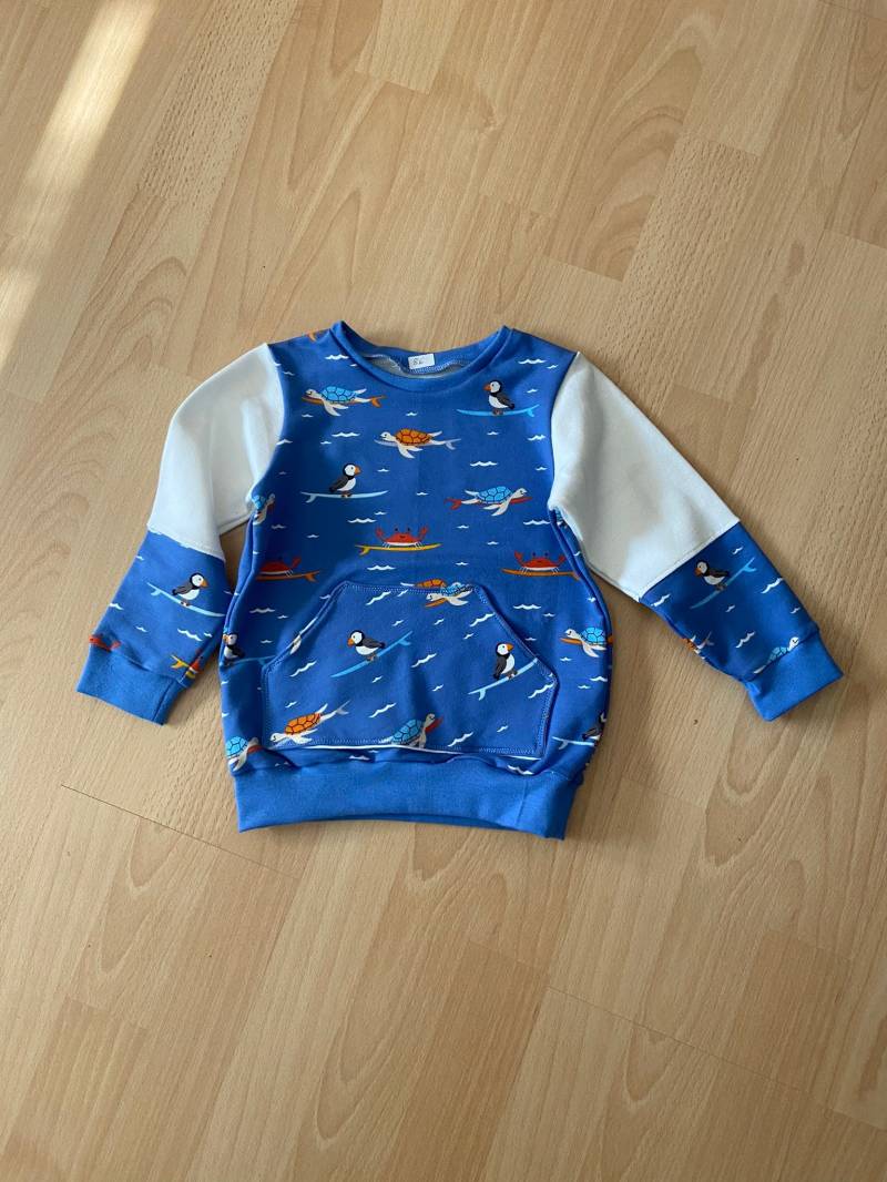 Baby-Sweatshirt Seetiere Gr. 86 von Kunterbuntes321