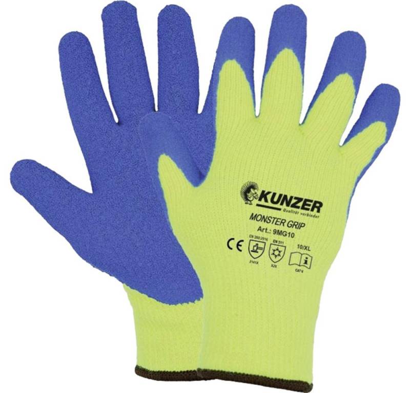 Kunzer Arbeitshandschuhe Kunzer 9MG10 Latex Arbeitshandschuh Größe (Handschuhe): 10, XL EN 388 von Kunzer