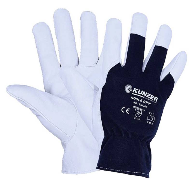 Kunzer Arbeitshandschuhe Kunzer 9NG11 Baumwolle, Ziegennappaleder Montagehandschuh Größe (Hand von Kunzer