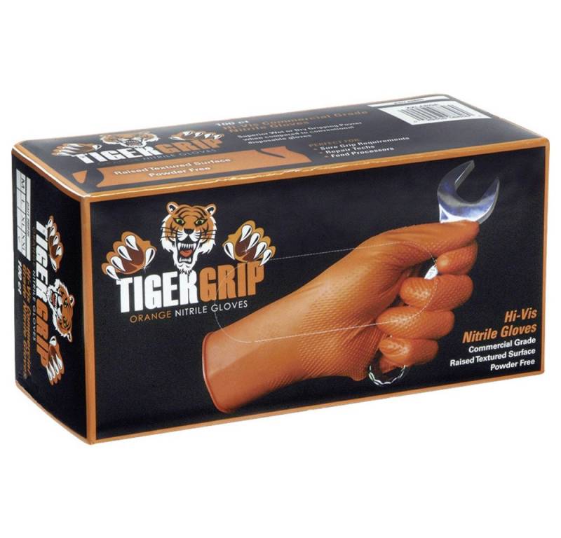 Kunzer Einweghandschuhe Kunzer TIGER GRIP XXL 90 St. Nitril Einweghandschuh Größe (Handschuhe von Kunzer
