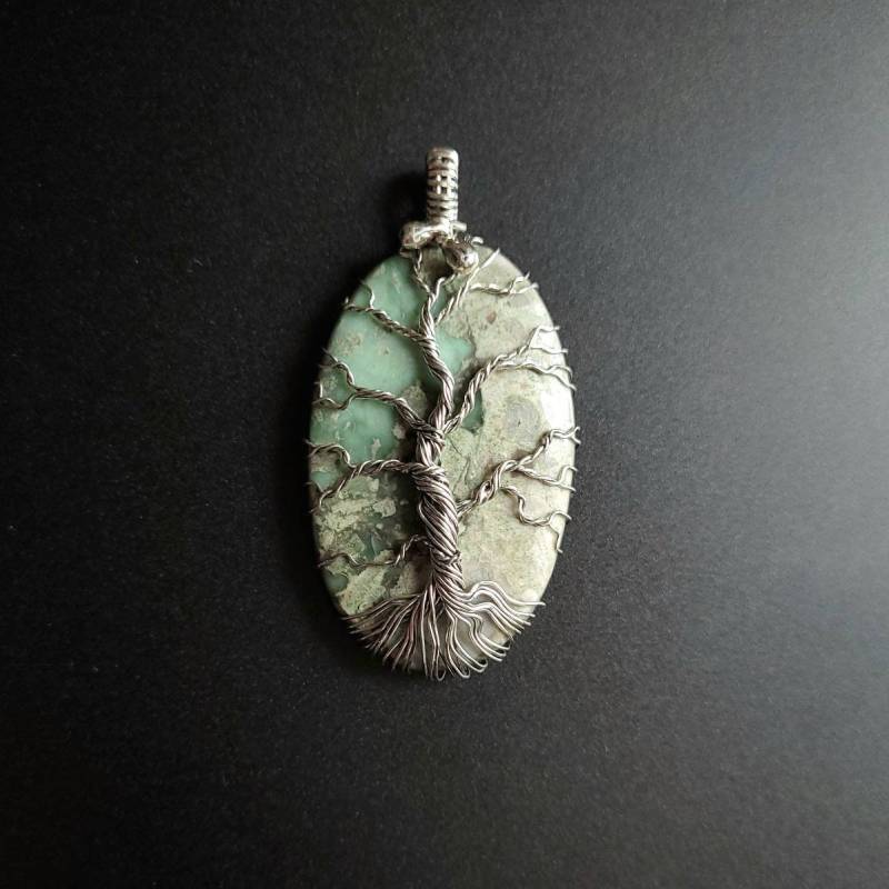 Baum Des Lebens Auf Variscit Cabochon 925Er Sterling Baum Des Lebens Auf Variscit Cabochon 925Er Sterling von Kupferherz2020