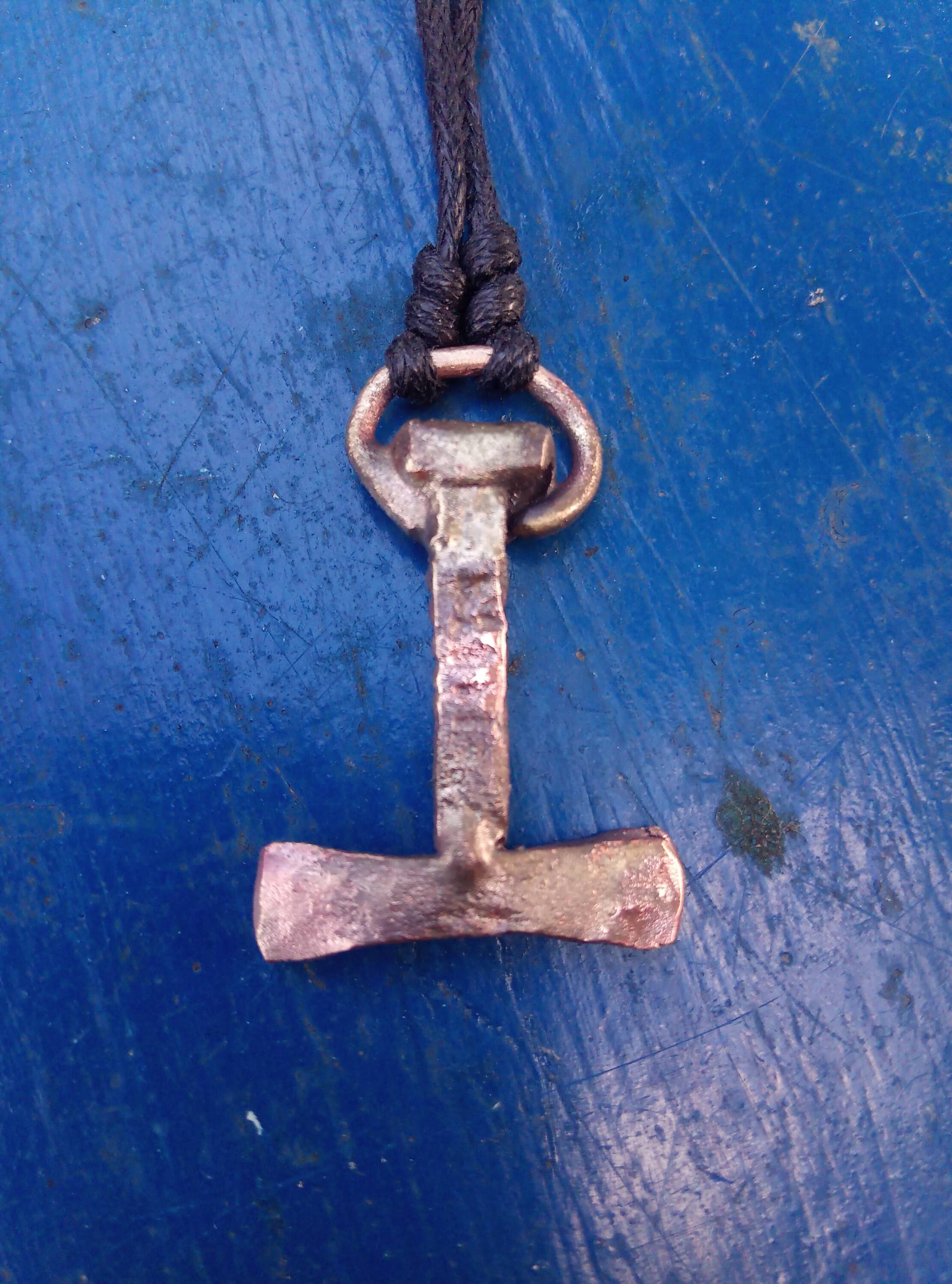 Thors Hammer Aus Kupfer, Wikingerschmuck, Kupferschmuck, Anhänger Kupfer Thors Hammer Aus Kupfer, Wikingerschmuck, Kupferschmuck, Anhänger Kupfer von Kupferknochen
