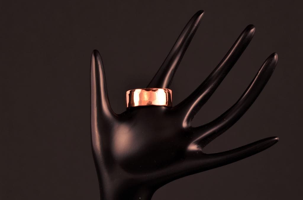 Kupferring - Ring Aus Kupfer Kupferschmuck Schmuck Hammerschlag Rund Kupferring - Ring Aus Kupfer Kupferschmuck Schmuck Hammerschlag Rund von KupferschmiedeShop