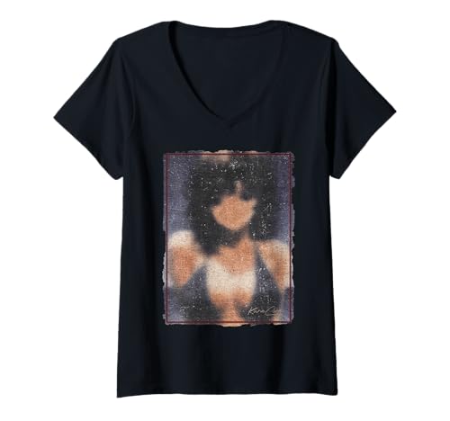 Damen Japan Streetwear Cyberpunk Y2K Techwear Retro Manga Anime T-Shirt mit V-Ausschnitt von KuraCore / ANIME MERCH KAWAII AESTHETIC HARAJUKU