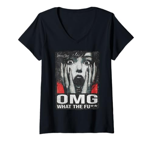 Damen Japan Streetwear Cyberpunk Y2K Techwear Retro Manga Anime T-Shirt mit V-Ausschnitt von KuraCore / ANIME MERCH KAWAII AESTHETIC HARAJUKU