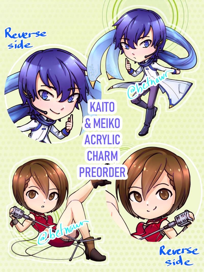 Vocaloid Acryl Reize Kaito Shion Schlüsselanhänger Charme Meiko Sakine Anhänger Charm Crypton | 2, 5" Vocaloid Acryl Reize Kaito Shion Schlüsselanhänger Charme Meiko Sakine Anhänger Charm Crypton | 2, 5" von Kurabeans