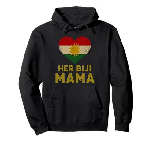 Her Biji Mama Kurdish Mom Kurdische Flagge Herz Mutter Pullover Hoodie von Kurdistan Flag Biji Kurdistan Proud Kurdish Roots