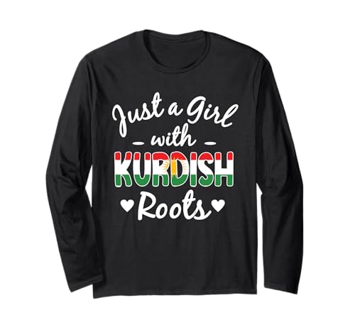 Nur EIN Mädchen mit kurdischen Wurzeln Kurdistan Pride Woman Langarmshirt von Kurdistan Flag Biji Kurdistan Proud Kurdish Roots