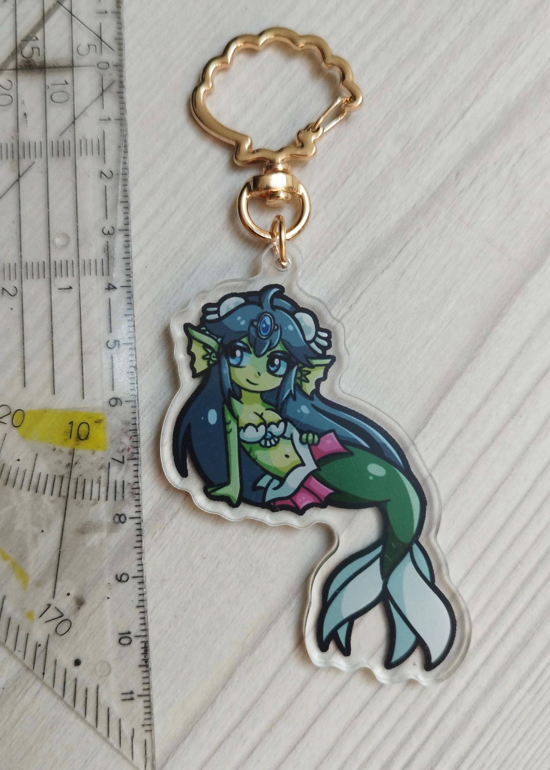 Giga Mermaid Keychain | Double-Sided von KuroiGleamStudios