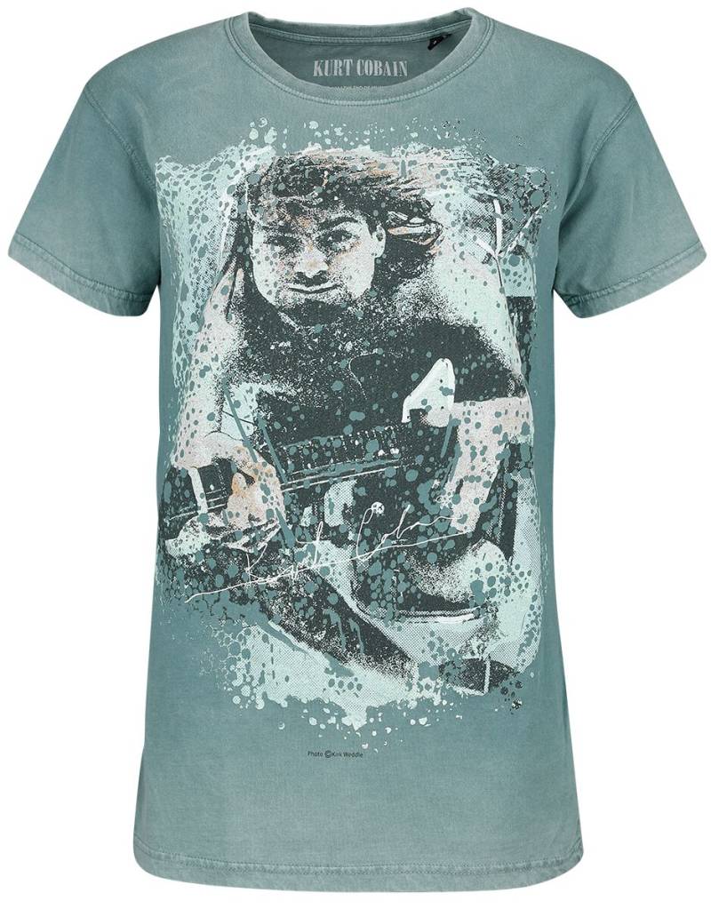Kurt Cobain Guitar T-Shirt türkis in XXL von Kurt Cobain