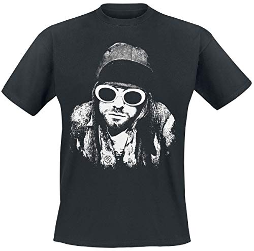 Kurt Cobain One Colour Männer T-Shirt schwarz XL 100% Baumwolle Band-Merch, Bands von Kurt Cobain