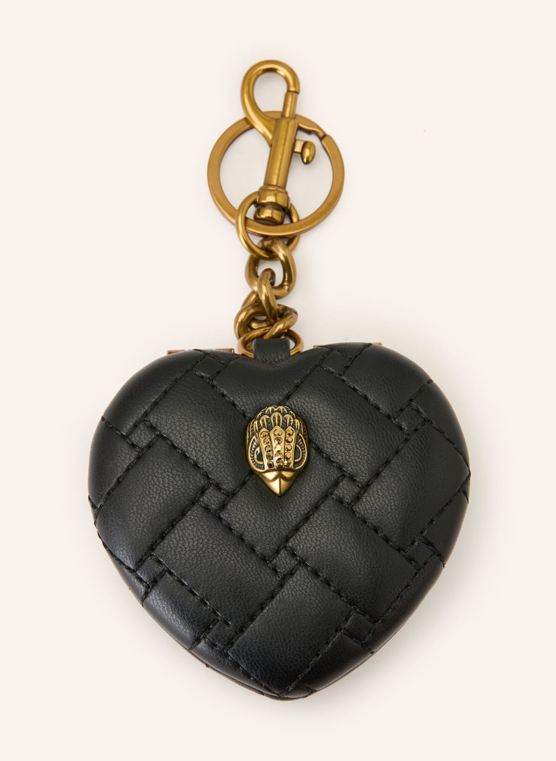 Kurt Geiger Taschenanhänger Kensington Heart Mirror schwarz von Kurt Geiger