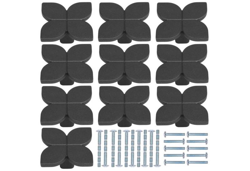 Kurtzy Haltegriff Kurtzy 10 Stück Schubladenknöpfe in Blattform – 42 x 23 mm Möbelknöpfe von Kurtzy