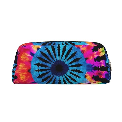 Kururi Exotische Tribe Tie Dye Stil Druck Bleistift Fall Tragbare Reise Make-up Tasche Stift Beutel Organizer Box Für Bürobedarf Reisen, gold, Einheitsgröße von Kururi