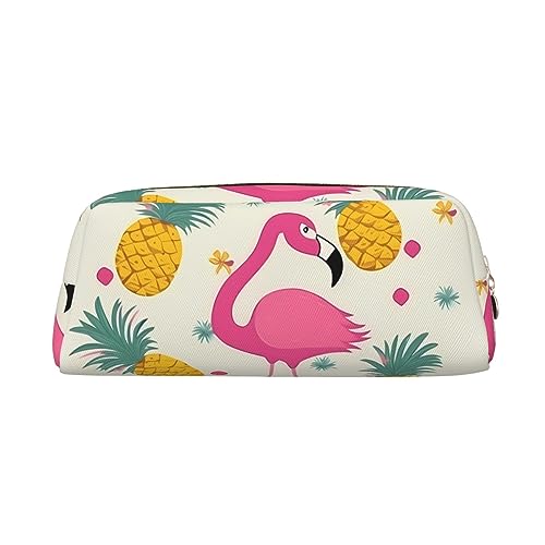 Kururi Flamingo Und Ananas Drucken Bleistift Fall Tragbare Reise Make-up Tasche Stift Beutel Organizer Box Für Bürobedarf Reise, gold, Einheitsgröße von Kururi