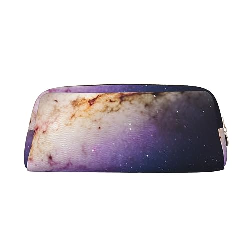 Kururi Galaxy In The Universe Print Pencil Case Portable Travel Makeup Bag Pen Pouch Organizer Box For Office Supplies Travel, gold, Einheitsgröße von Kururi