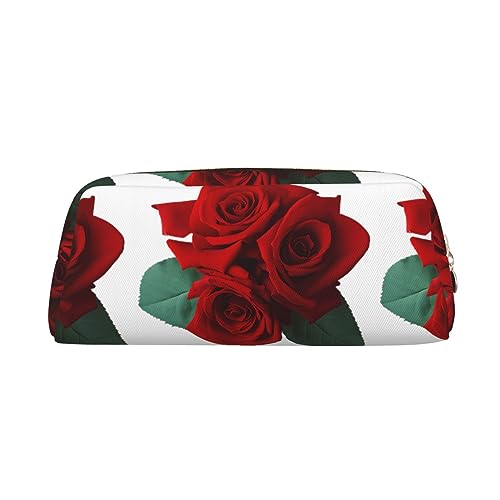 Kururi Gothic Rose Print Federmäppchen Tragbare Reise Make-up Tasche Schreibwaren Organizer Box für Bürobedarf Reisen, gold, Einheitsgröße, Kulturbeutel von Kururi