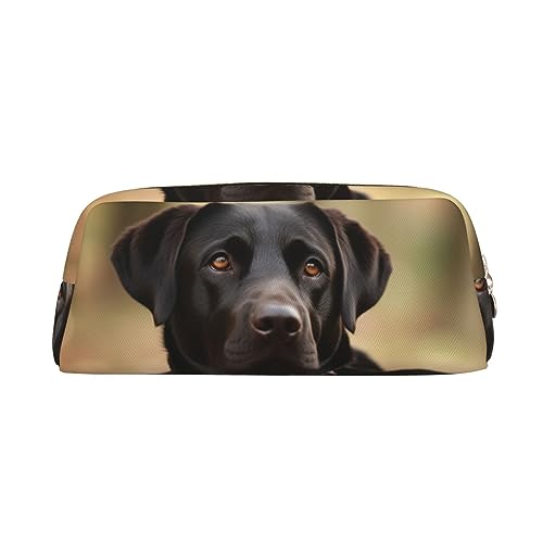 Kururi Nette Labrador Hund Druck Bleistift Fall Tragbare Reise Make-up Tasche Stift Beutel Organizer Box Für Büro Liefert Reise, gold, Einheitsgröße von Kururi