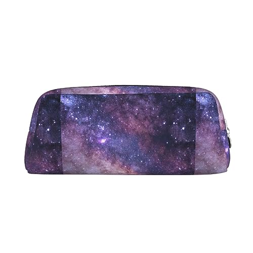 Kururi Universum Milchstraße Galaxy Print Federmäppchen Tragbare Reise Make-up Tasche Schreibwaren Organizer Box für Bürobedarf Reisen, silber, Einheitsgröße, Kulturbeutel von Kururi