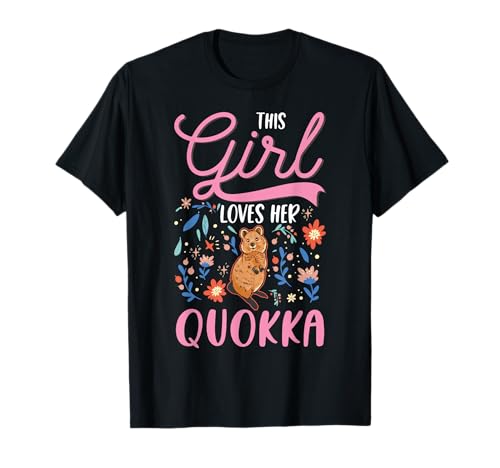 Quokka Mädchen Kurzschwanzkänguru Quokka T-Shirt Quokka Mädchen Kurzschwanzkänguru Quokka T-Shirt von Kurzschwanzkänguru Quokka Kleidung